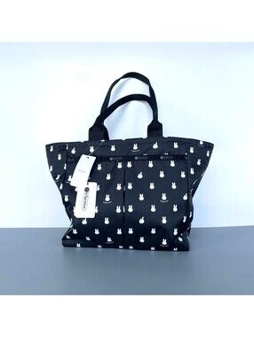 LeSportsac x Miffy Large Everygirl Tote Black NWT